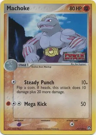 EX Power Keepers Machoke #33/108 reverse holo